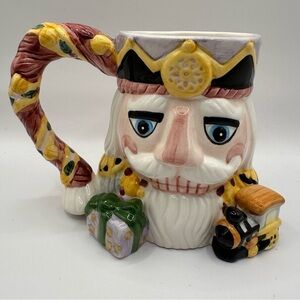 Alco Nutcracker Holiday Hand Painted & Embossed Ceramic Mug No. 1914